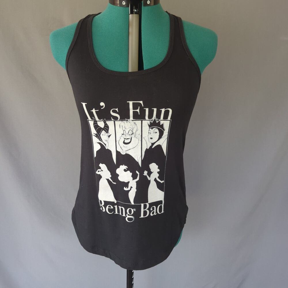 Disney Villains It’s Fun Being Bad Racerback Tank Top Y2K Goth M